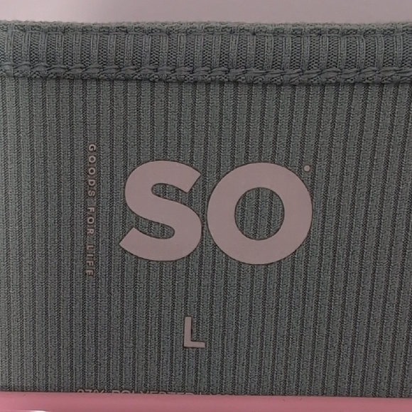 SO | Minimalist Teal Ribbed Long Sleeve Mini A-line Ruffle Dress Size L - Picture 7 of 8